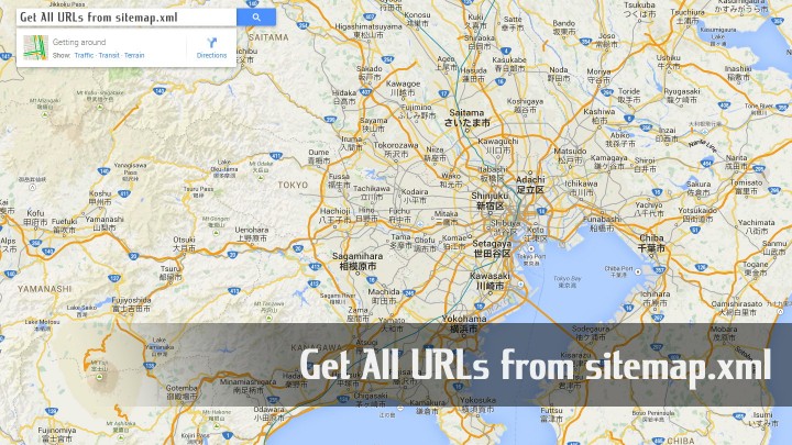 Get All URLs from sitemap.xml